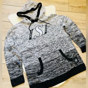 CFL SASKATCHEWAN ROUGHRIDERS Hoody Hoodie Knit Pullover Jacket Size Large